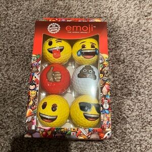 NWT Emoji Multicolored Golf Balls